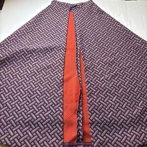 Vtg handmade Cape women size L/XL/2XL purple gray button no tag Hamburger Liebe?